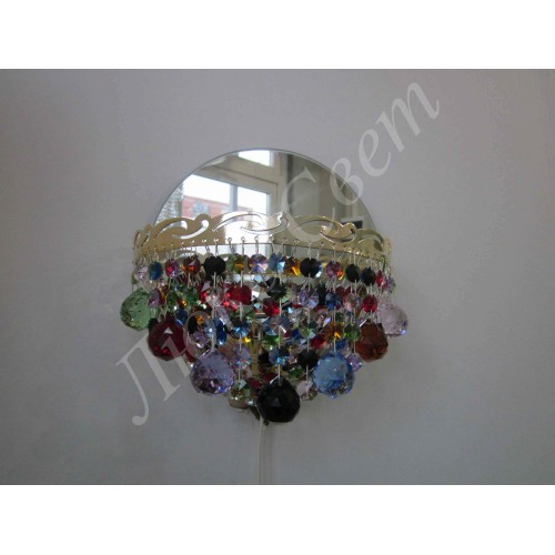 Бра Анжелика Разноцветная в Магнитогорске Гусь Хрустальный