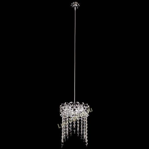 Барная люстра Астра №1 оптикон Черная в Магнитогорске Гусь Хрустальный