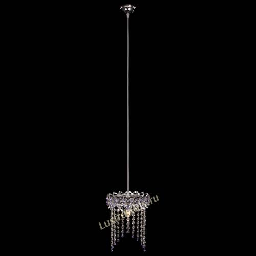 Барная люстра Астра №1 оптикон Фиолетовая в Магнитогорске Гусь Хрустальный