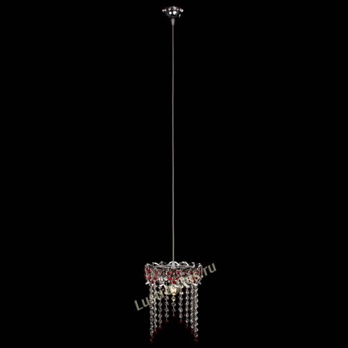 Барная люстра Астра №1 оптикон Красная в Магнитогорске Гусь Хрустальный