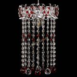 Барная люстра Астра №1 шар 30 длинная Красная в Магнитогорске