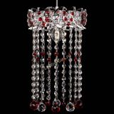 Барная люстра Астра №1 шар 30 длинная Красная в Магнитогорске