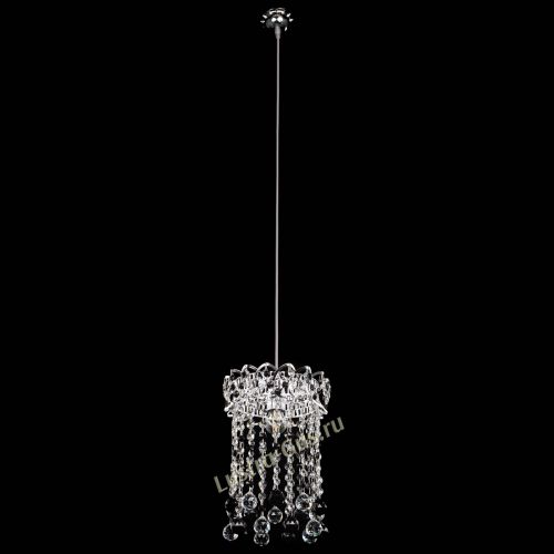 Барная люстра Астра №1 шар 30 черная в Магнитогорске Гусь Хрустальный