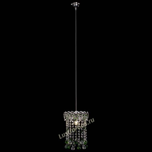 Барная люстра Астра №1 шар 30 зеленая в Магнитогорске Гусь Хрустальный