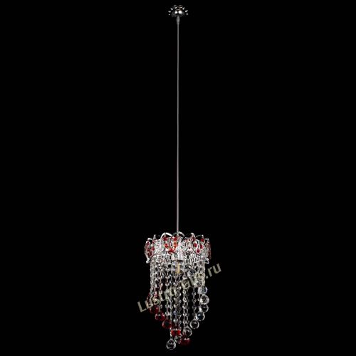 Барная люстра Астра №1 Сигма красная в Магнитогорске Гусь Хрустальный