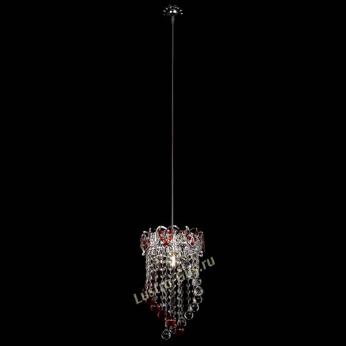 Барная люстра Астра №1 Сигма красная в Магнитогорске Гусь Хрустальный