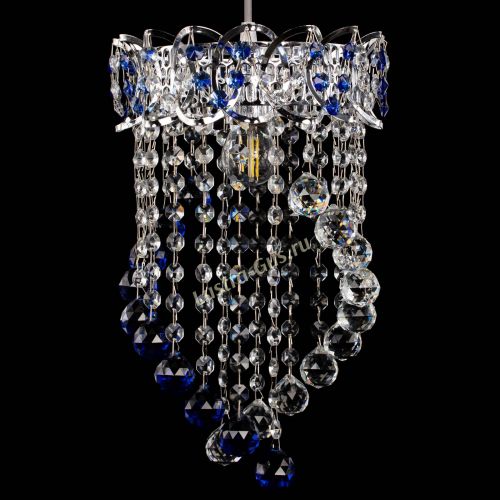 Барная люстра Астра №1 Сигма синяя в Магнитогорске Гусь Хрустальный