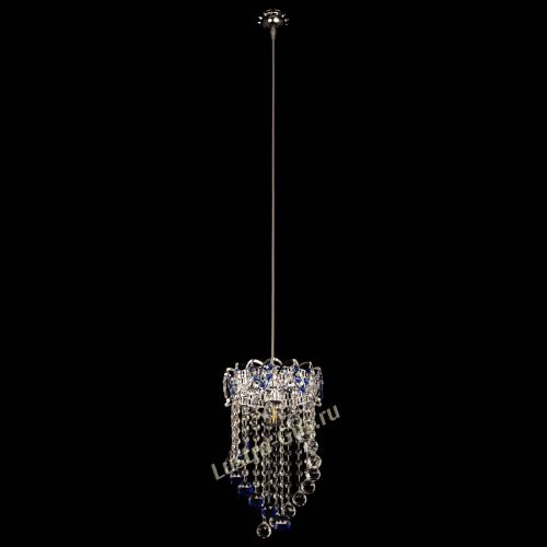Барная люстра Астра №1 Сигма синяя в Магнитогорске Гусь Хрустальный