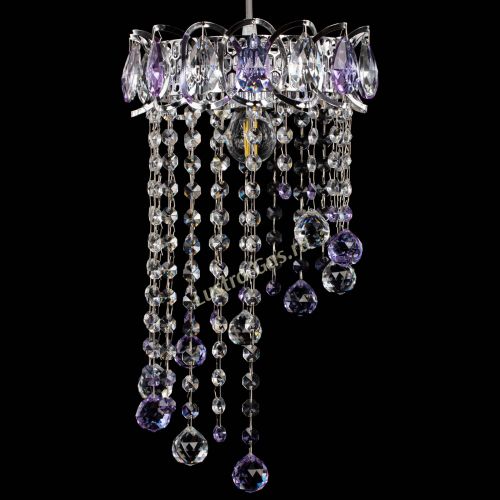 Барная люстра Астра №1 винтаж Фиолетовая в Магнитогорске Гусь Хрустальный