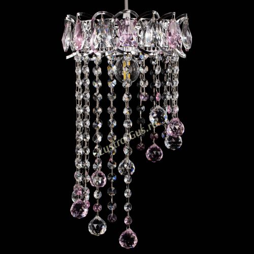 Барная люстра Астра №1 винтаж Розовая в Магнитогорске Гусь Хрустальный