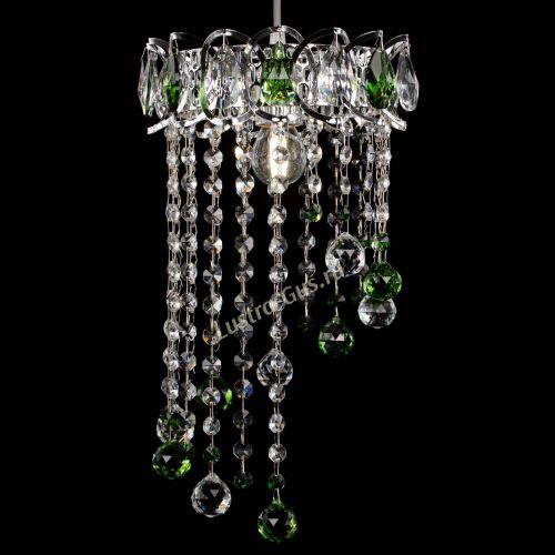 Барная люстра Астра №1 винтаж Зеленая в Магнитогорске Гусь Хрустальный