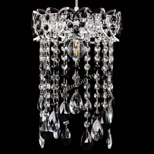 Барная люстра Астра №1 журавлик Черная в Магнитогорске Гусь Хрустальный