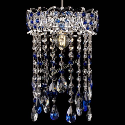 Барная люстра Астра №1 журавлик Синяя в Магнитогорске Гусь Хрустальный