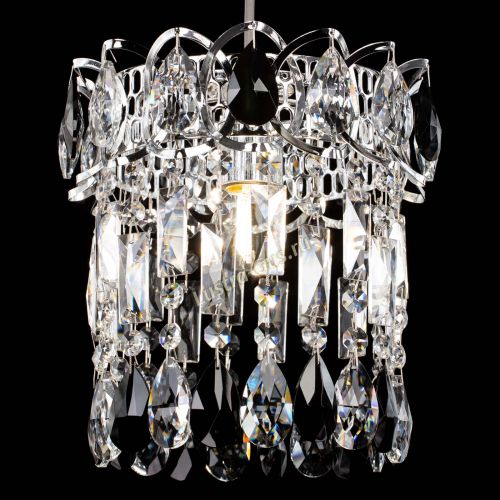 Барная люстра Астра №1 черная в Магнитогорске Гусь Хрустальный