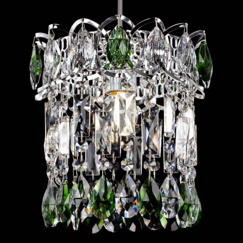 Барная люстра Астра №1 зеленая в Магнитогорске Гусь Хрустальный