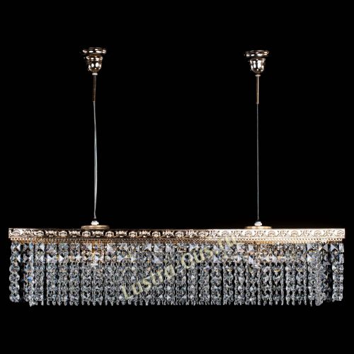 Барная люстра Прямоугольник №4 Антик в Магнитогорске Гусь Хрустальный