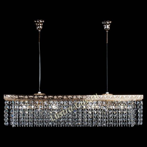 Барная люстра Прямоугольник №4 Антик в Магнитогорске Гусь Хрустальный