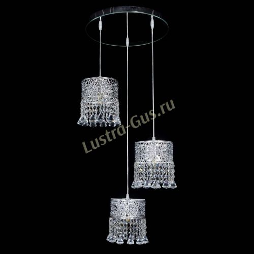 Барная люстра Восток №3 с зеркалом в Магнитогорске Гусь Хрустальный