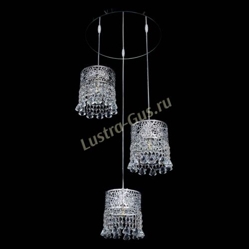 Барная люстра Восток №3 с зеркалом в Магнитогорске Гусь Хрустальный