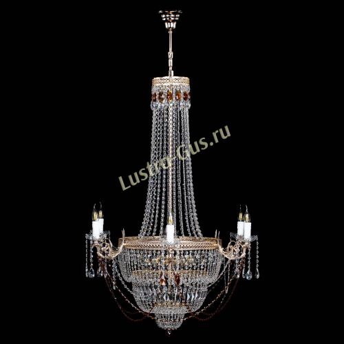 Люстра Елизавета Венеция чайная в Магнитогорске Гусь Хрустальный