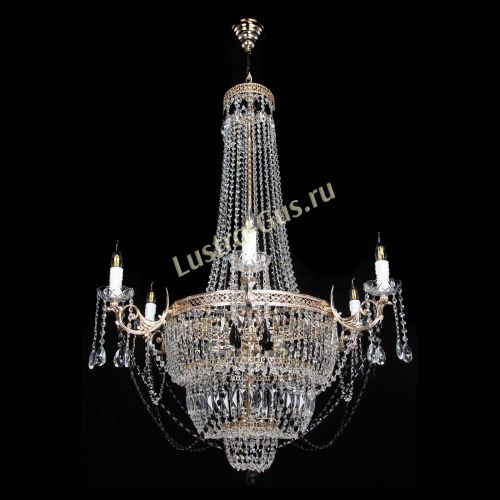 Люстра Елизавета Венеция черная в Магнитогорске Гусь Хрустальный