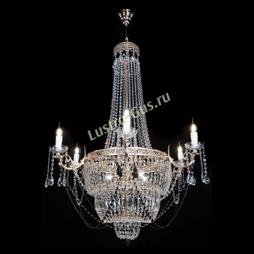 Люстра Елизавета Венеция черная в Магнитогорске Гусь Хрустальный