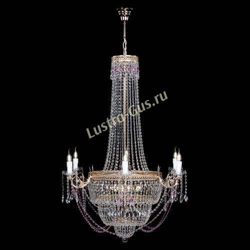Люстра Елизавета Венеция розовая в Магнитогорске Гусь Хрустальный