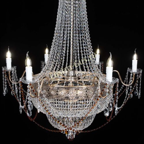 Люстра Елизавета Восток чайная в Магнитогорске Гусь Хрустальный