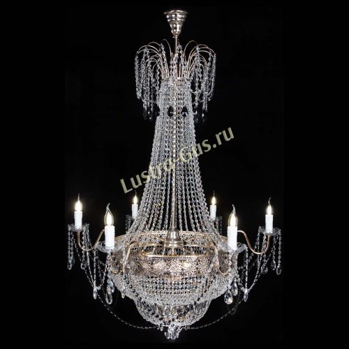 Люстра Елизавета Восток черная в Магнитогорске Гусь Хрустальный