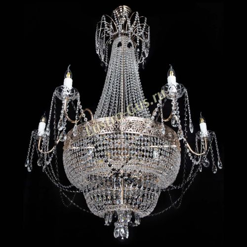 Люстра Елизавета Восток черная в Магнитогорске Гусь Хрустальный