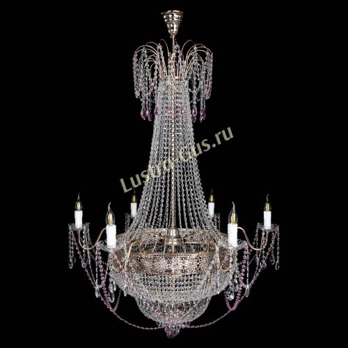 Люстра Елизавета Восток розовая в Магнитогорске Гусь Хрустальный