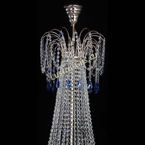Люстра Елизавета Восток синяя в Магнитогорске Гусь Хрустальный