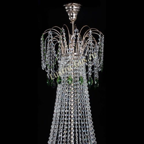 Люстра Елизавета Восток зеленая в Магнитогорске Гусь Хрустальный