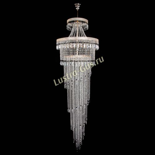 Люстра Флоренция Водопад №8 черная в Магнитогорске Гусь Хрустальный