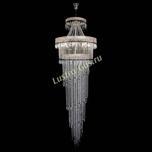 Люстра Флоренция Водопад №8 черная в Магнитогорске Гусь Хрустальный