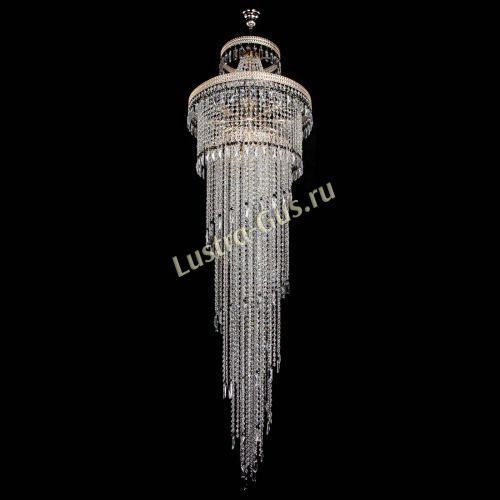 Люстра Флоренция Водопад №8 черная в Магнитогорске Гусь Хрустальный
