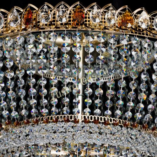 Большая люстра Хрустальный Каскад Дворцовый чайный в Магнитогорске Гусь Хрустальный