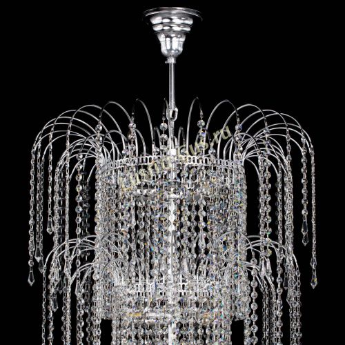 Люстра Каскад Винтовой в Магнитогорске Гусь Хрустальный