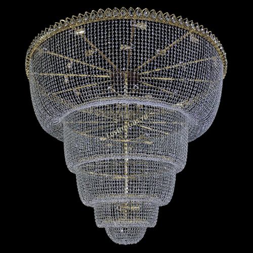 Люстра Хрустальный Каскад №48 5 ярусов в Магнитогорске Гусь Хрустальный