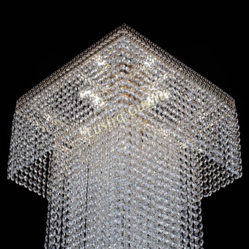 Люстра Колонна Квадрат Длинный в Магнитогорске Гусь Хрустальный