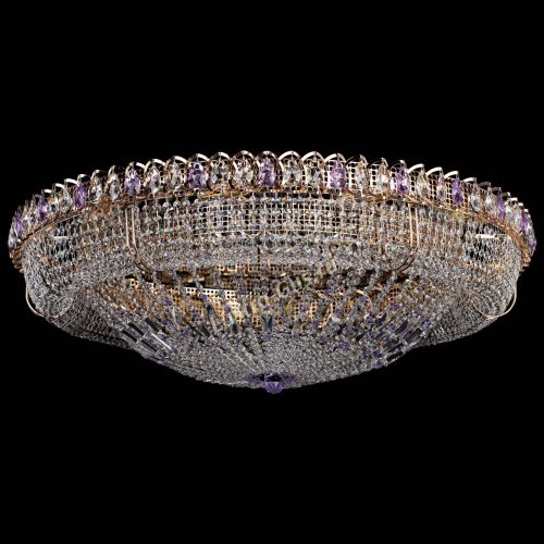 Люстра Кольцо Классика №12 фиолетовая в Магнитогорске Гусь Хрустальный