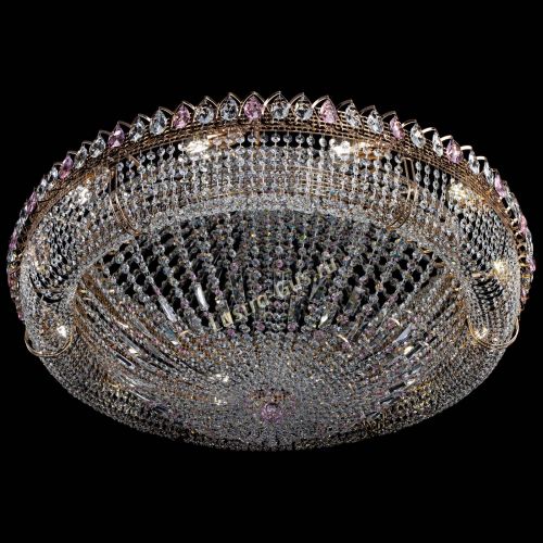 Люстра Кольцо Классика №12 розовая в Магнитогорске Гусь Хрустальный