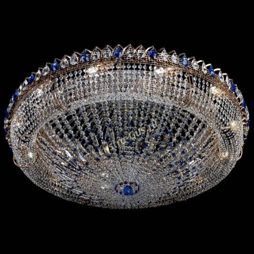 Люстра Кольцо Классика №12 синяя в Магнитогорске Гусь Хрустальный