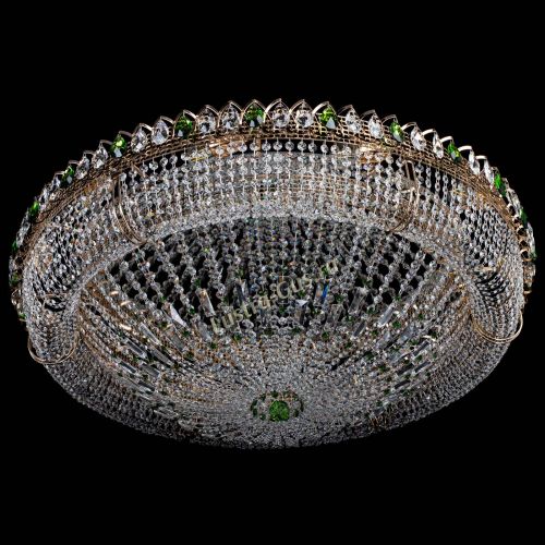 Люстра Кольцо Классика №12 зеленая в Магнитогорске Гусь Хрустальный