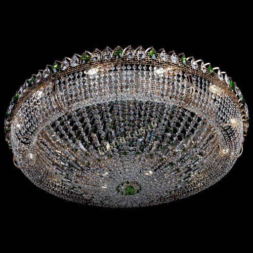 Люстра Кольцо Классика №12 зеленая в Магнитогорске Гусь Хрустальный