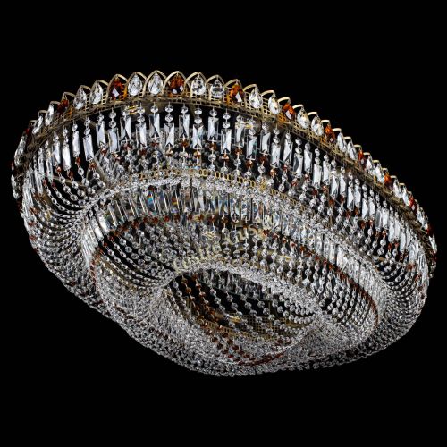 Люстра Кольцо Овал №17 под бронзу чайная в Магнитогорске Гусь Хрустальный