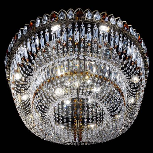 Люстра Кольцо Овал №17 под бронзу чайная в Магнитогорске Гусь Хрустальный