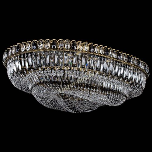 Люстра Кольцо Овал №17 под бронзу черная в Магнитогорске Гусь Хрустальный