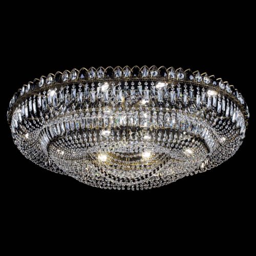 Люстра Кольцо Овал №17 под бронзу черная в Магнитогорске Гусь Хрустальный