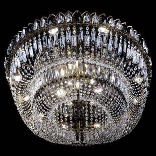 Люстра Кольцо Овал №17 под бронзу черная в Магнитогорске Гусь Хрустальный